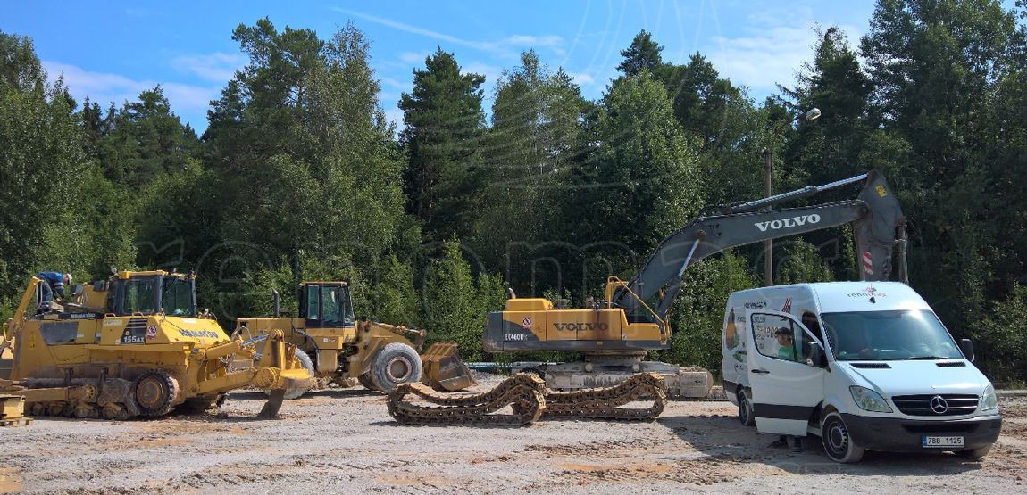 Reparaturen von Raupenfahrwerken