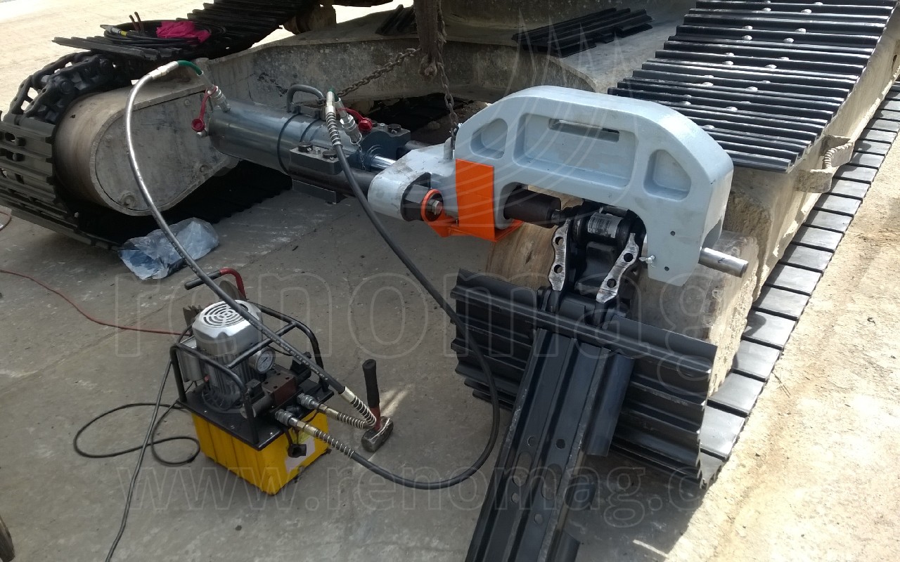 Kettenreparatur vor Ort mit mobiler Presse – Foto 7